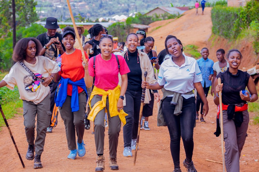 Class of tourism trip at different various areas of Rwanda.